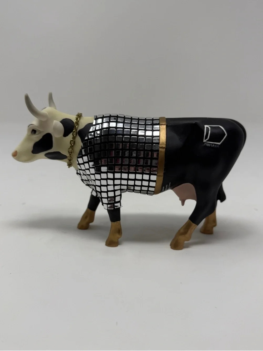 NWT Cow Parade Retired Disco Cow Figurine #9134